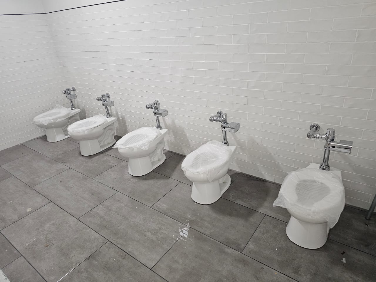 Instalación de sanitarios institucionales
